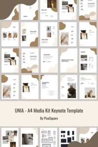 UNIA - A4 Media Kit Keynote Template – MasterBundles