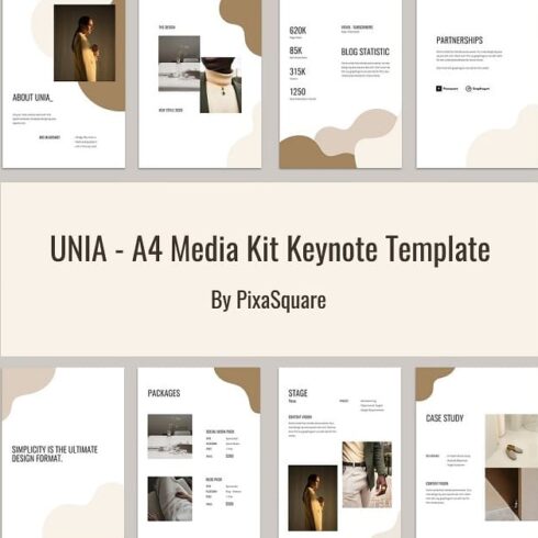 UNIA - A4 Media Kit Keynote Template – MasterBundles
