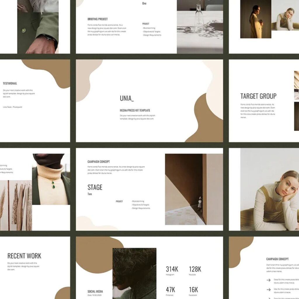 UNIA - Media Kit Keynote Template – MasterBundles