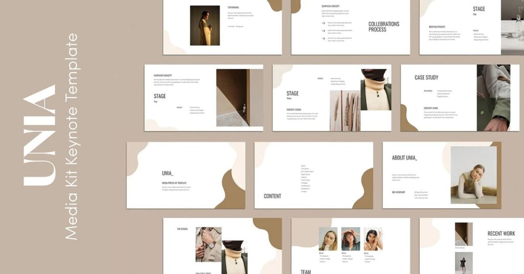 UNIA - Media Kit Keynote Template – MasterBundles