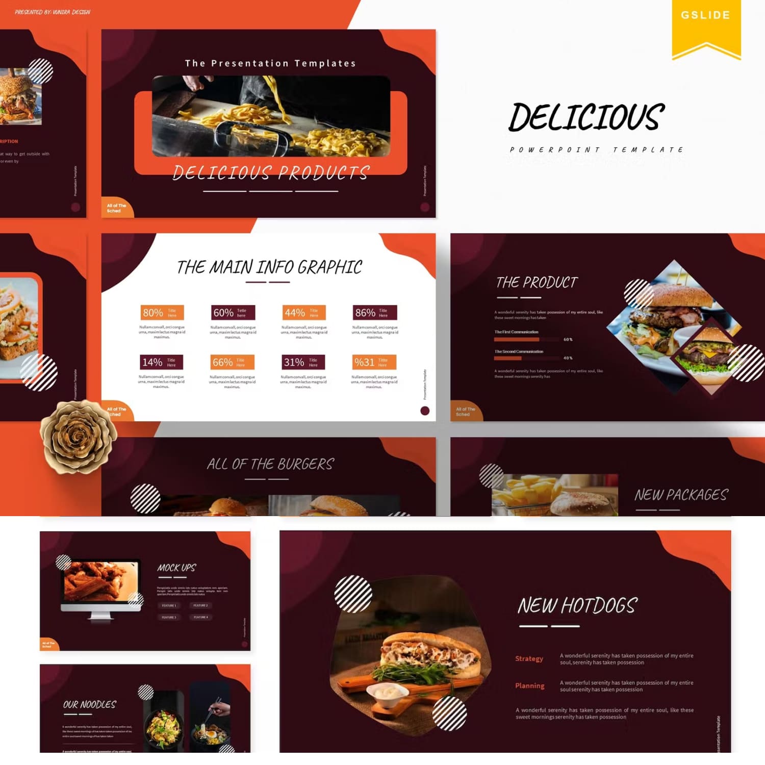 Delicious product presentation template.