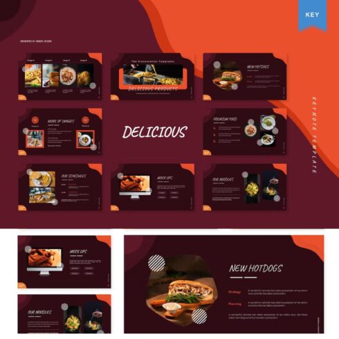 Delicious product presentation template.