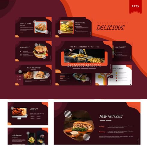 Delicious product presentation template.