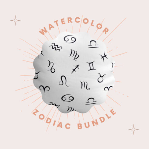 Preview watercolor zodiac bundle.