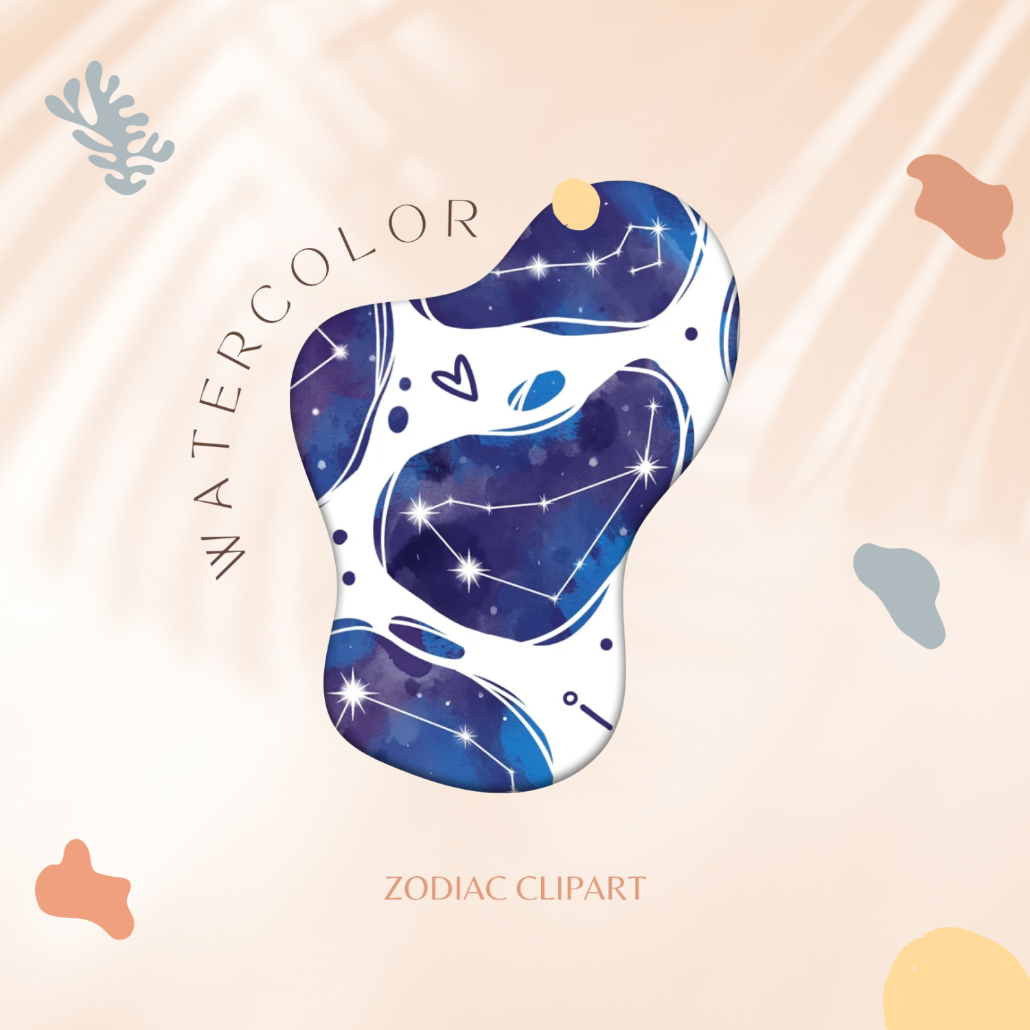 Preview watercolor zodiac clipart.