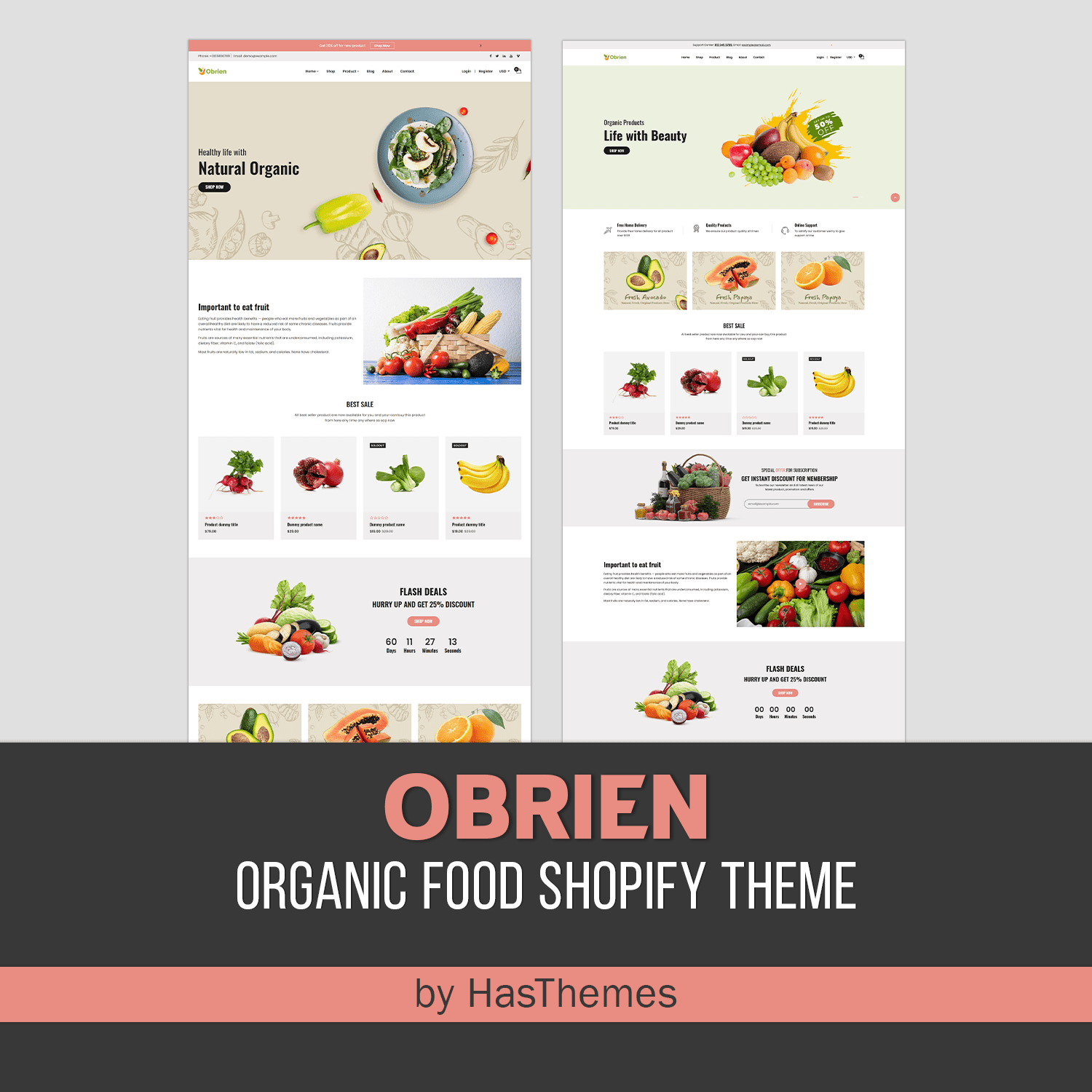 Natural organic products of Organic Food Shopify Theme – Obrien.