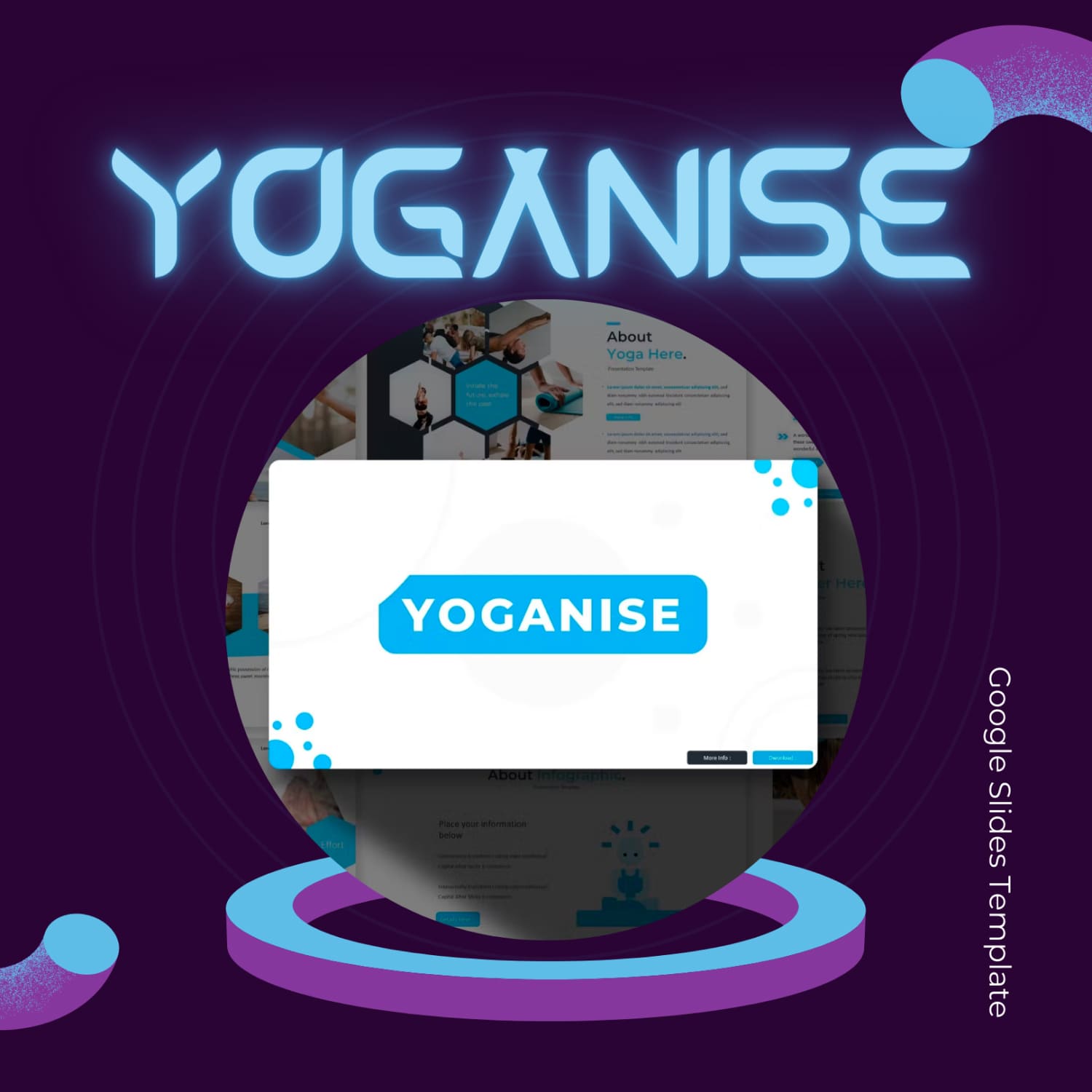 Yoganise google slides template.