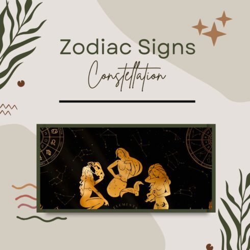 Zodiac signs constellation.