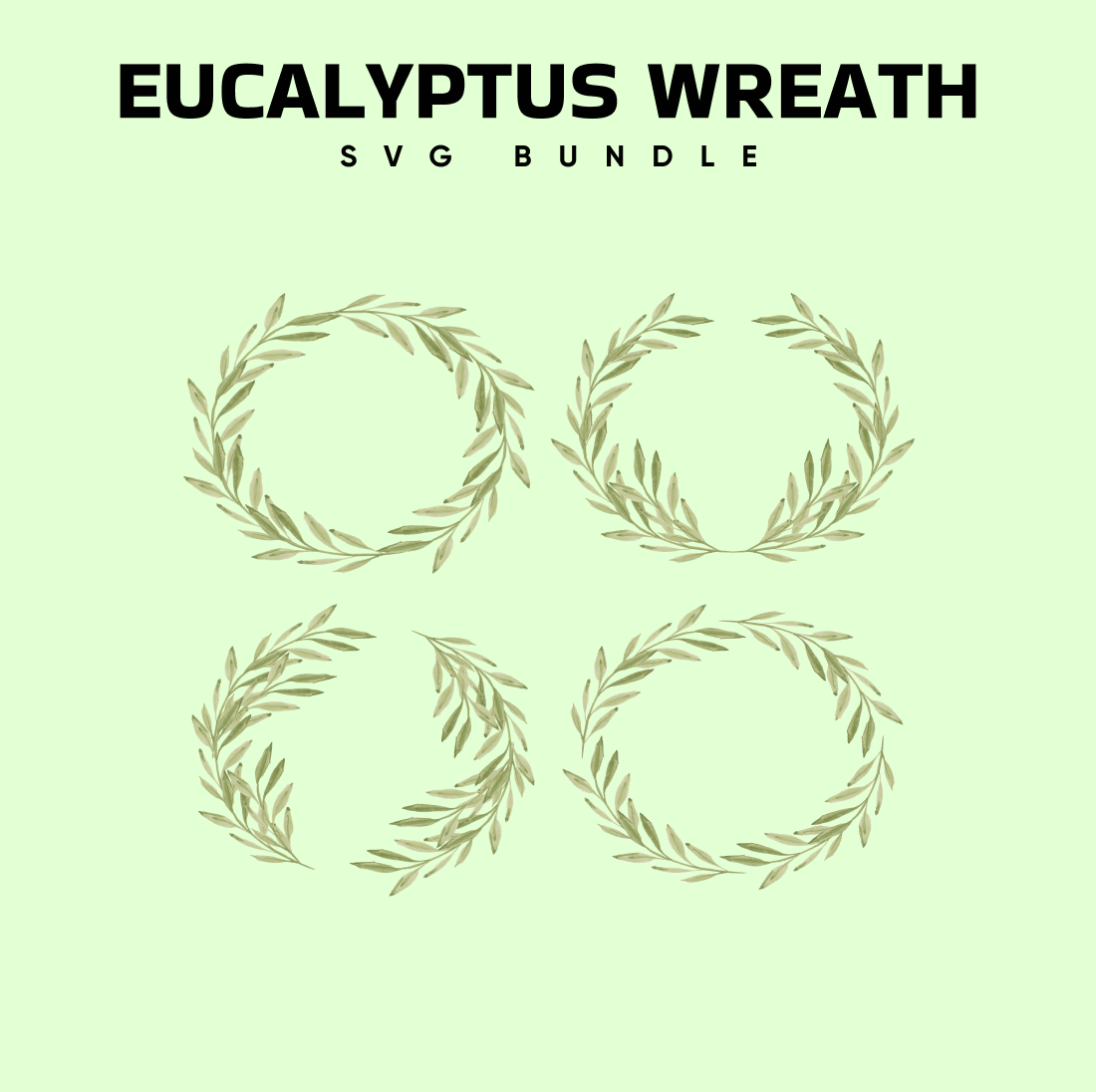Images with eucalyptus wreath bundle.