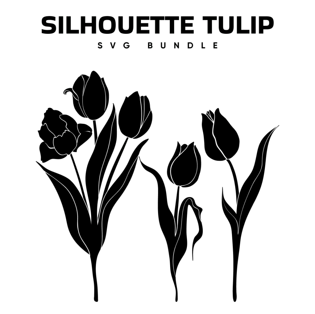 Silhouette Tulip SVG – MasterBundles