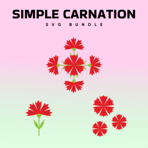 Simple Carnation SVG.