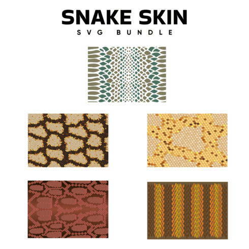 Snake skin SVG bundle, first picture 1100x1100.