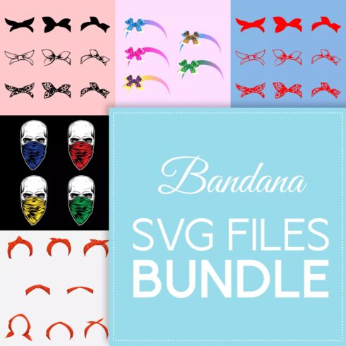 Bandana SVG files bundle, main picture 1500x1500.