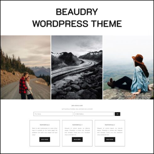 Beaudry Wordpress Theme, main picture 1500x1500.