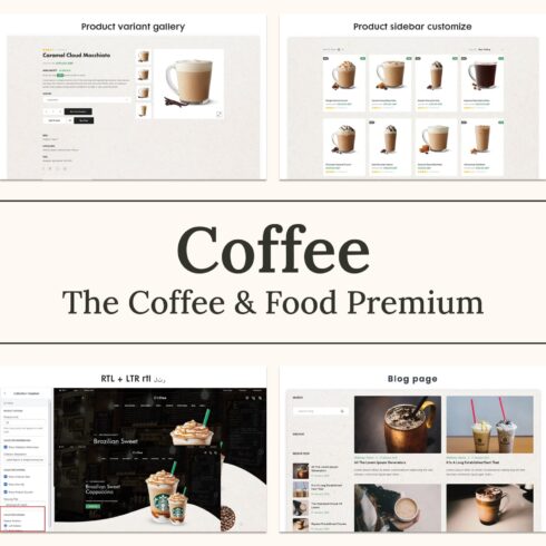 Coffee, The Coffee & Food Premium shopify theme, first picture 1500x1500.