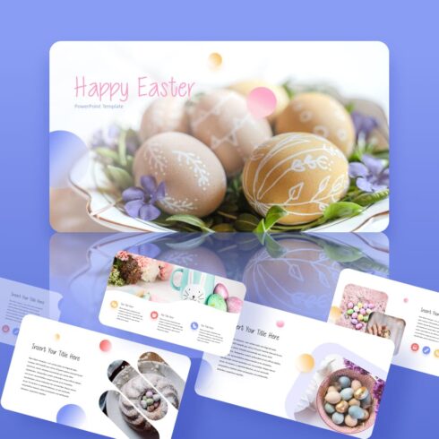 Easter Powerpoint Template, main picture 1100x1100.