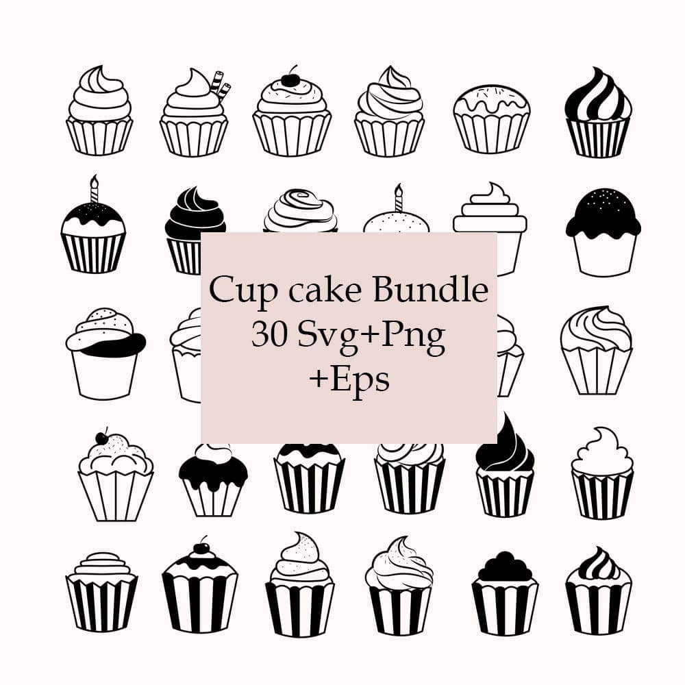 Cup cake Bundle, first picture 1000x1000.
