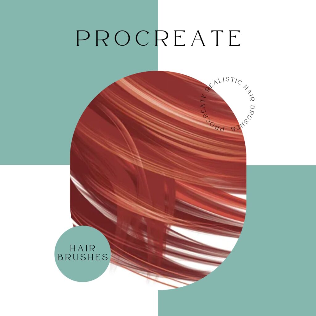 Procreate Hair Brushes Masterbundles