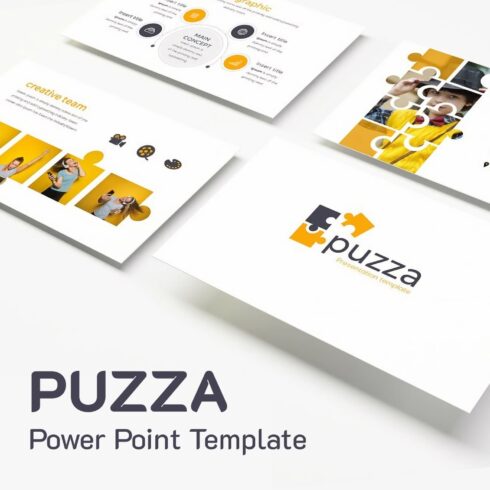Puzza Powerpoint template, main picture 1500x1500.