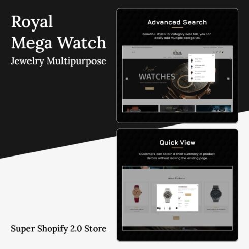 Royal mega watch – jewelry multipurpose super shopify 2.0 store, main picture 1500x1500.