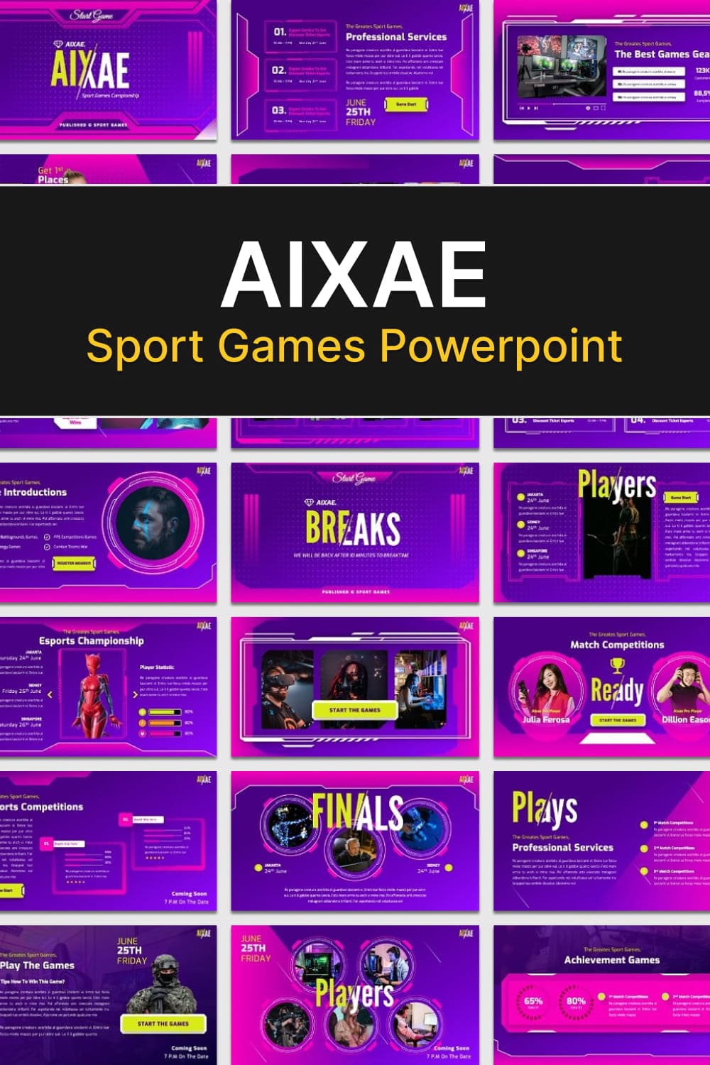 Aixae sport games powerpoint, picture for pinterest 1000x1500.
