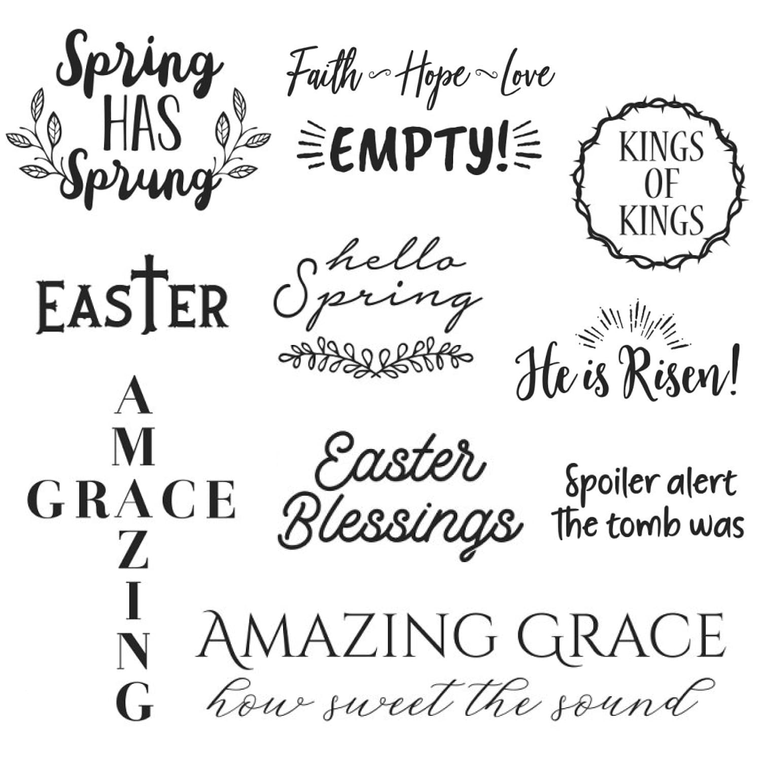 Easter spring bundle vol1 SVG, second picture 1500x1500.