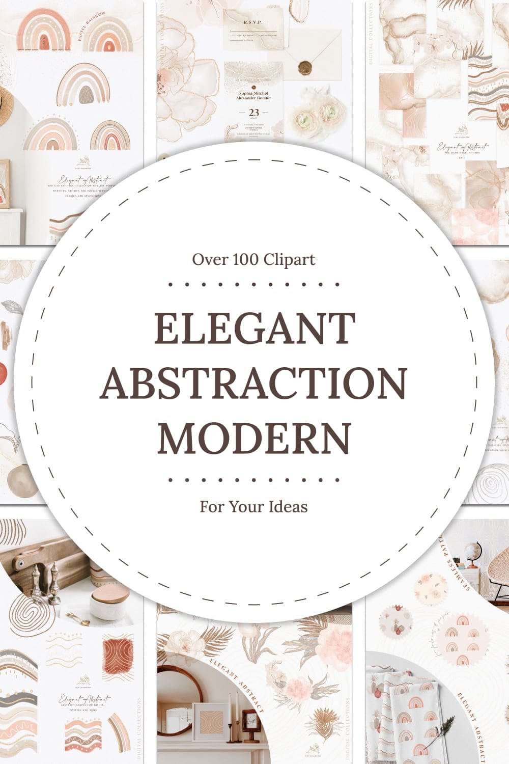 Elegant abstraction modern, picture for pinterest 1000x1500.