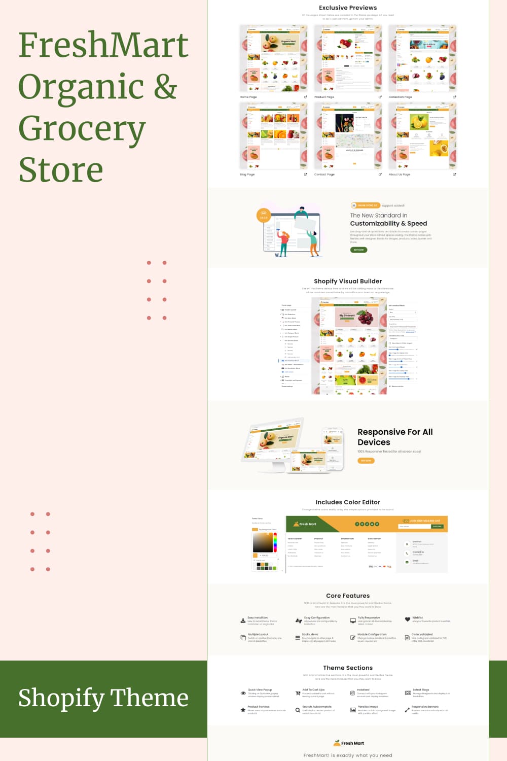 Freshmart organic and grocery store shopify theme, picture for pinterest 1000x1500.