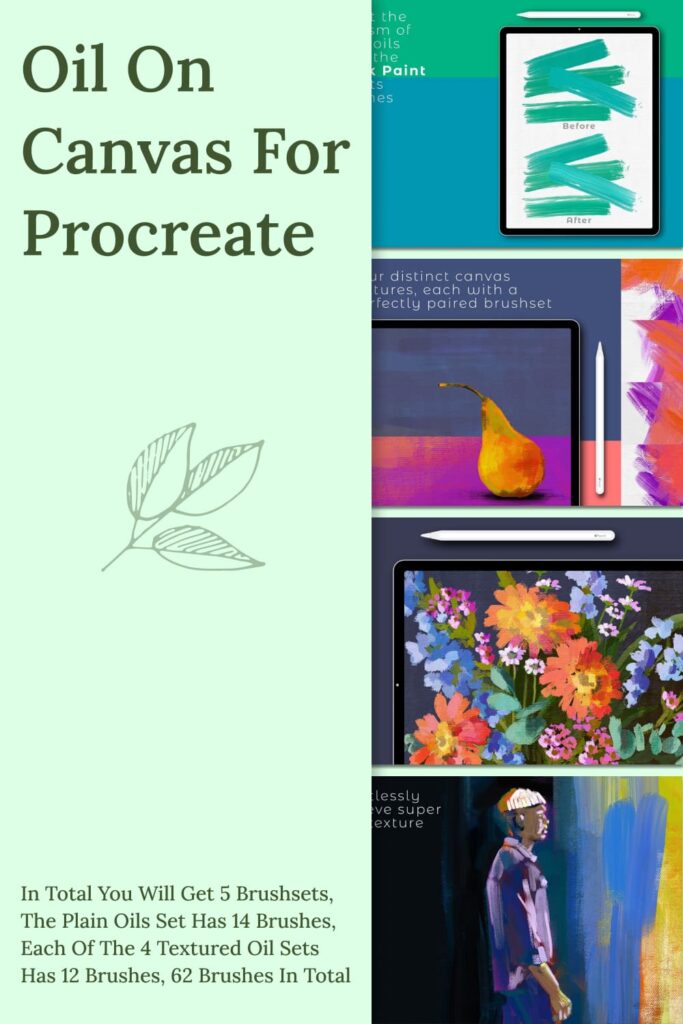 Oil On Canvas for Procreate MasterBundles