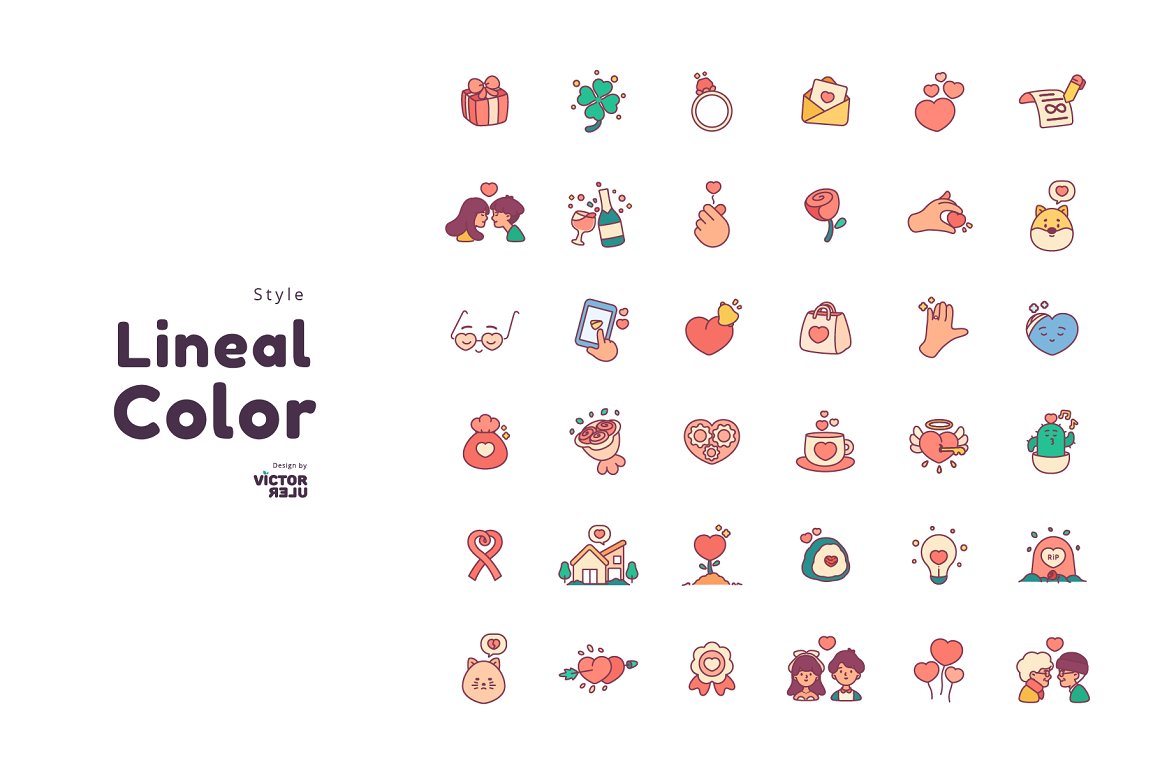 Color images and icons.