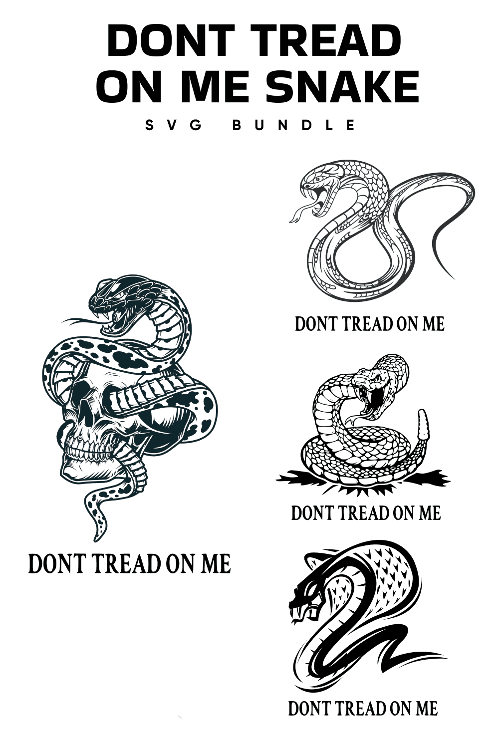The don't tread on me snake stickers.