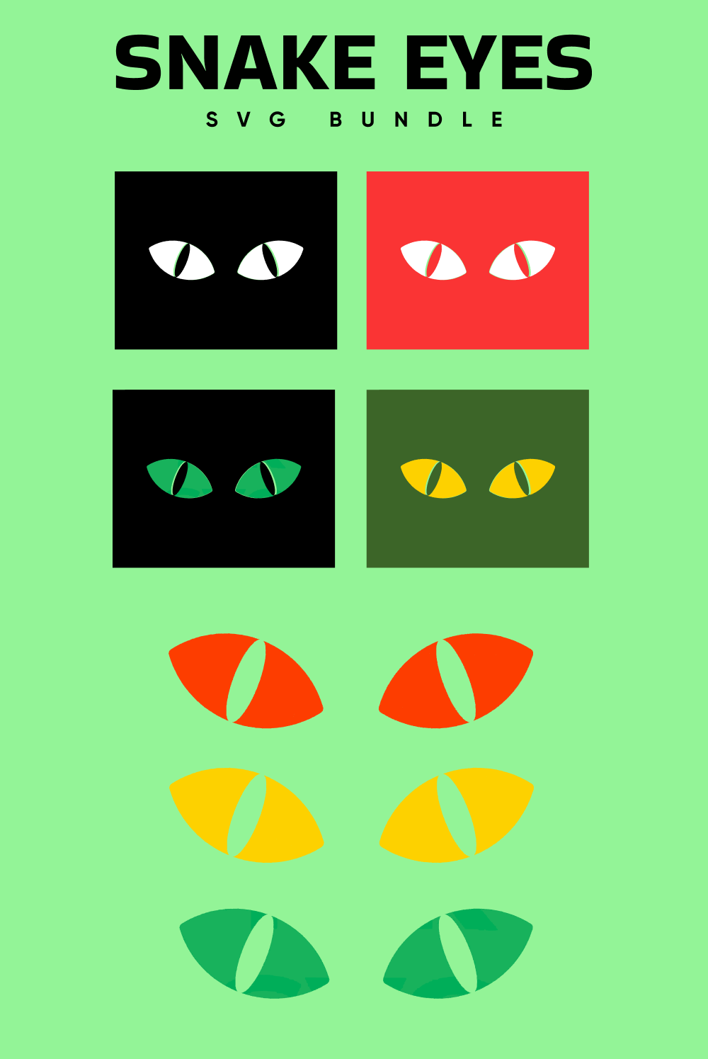 Poster with different colors of eyes on it.