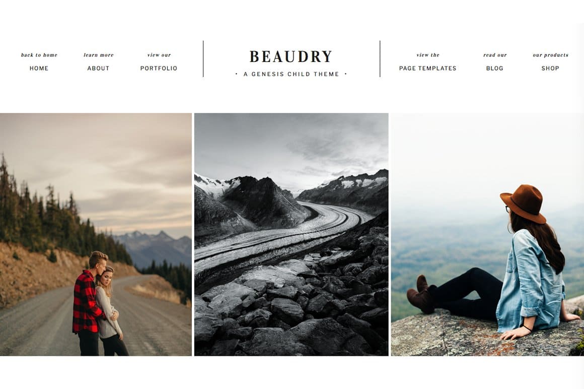 Beaudry Theme Screenshot, picture 1160x772.
