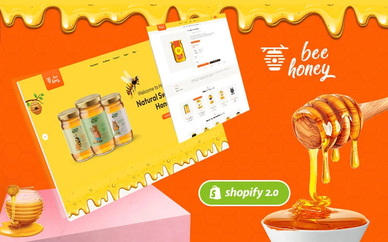Honeybee a clean professional amp modern shopify OS 2.0 responsive theme.