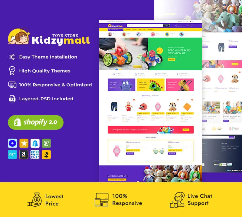 Title on image: Kidzymall Toys Store.