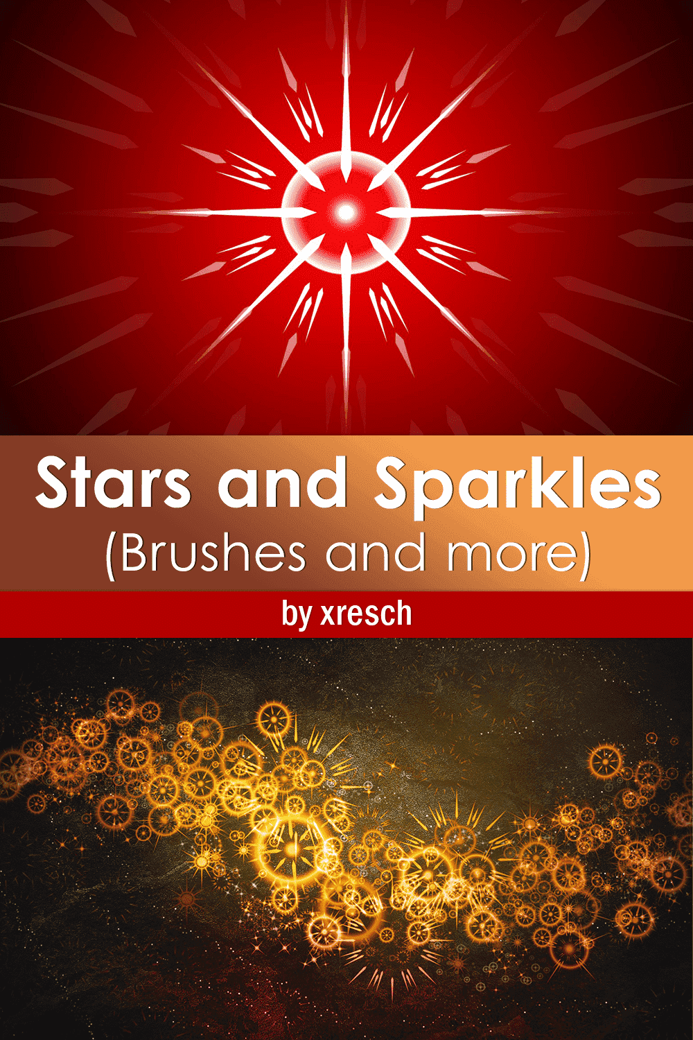 Stars and sparkles brushes and more, picture for pinterest 1000x1500.