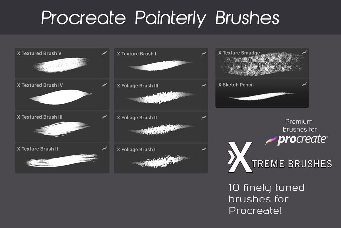 Premium brushes for Procreate.