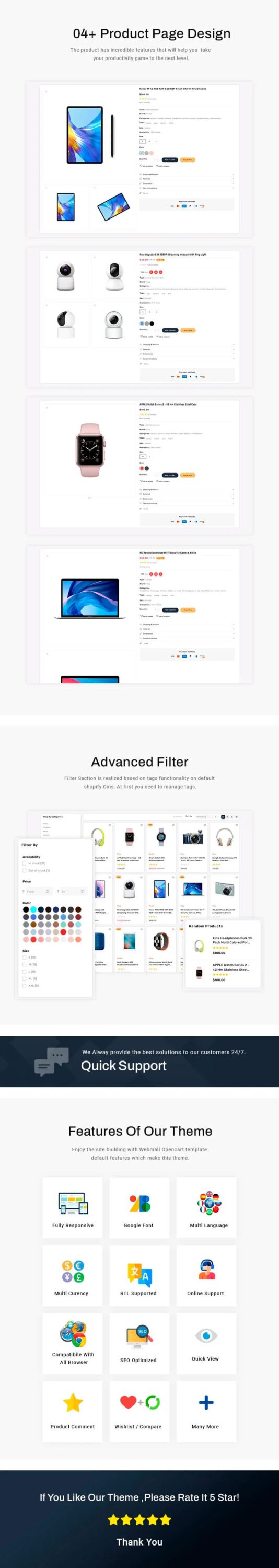Many screenshot Digitic: 04+ Product Page Design.