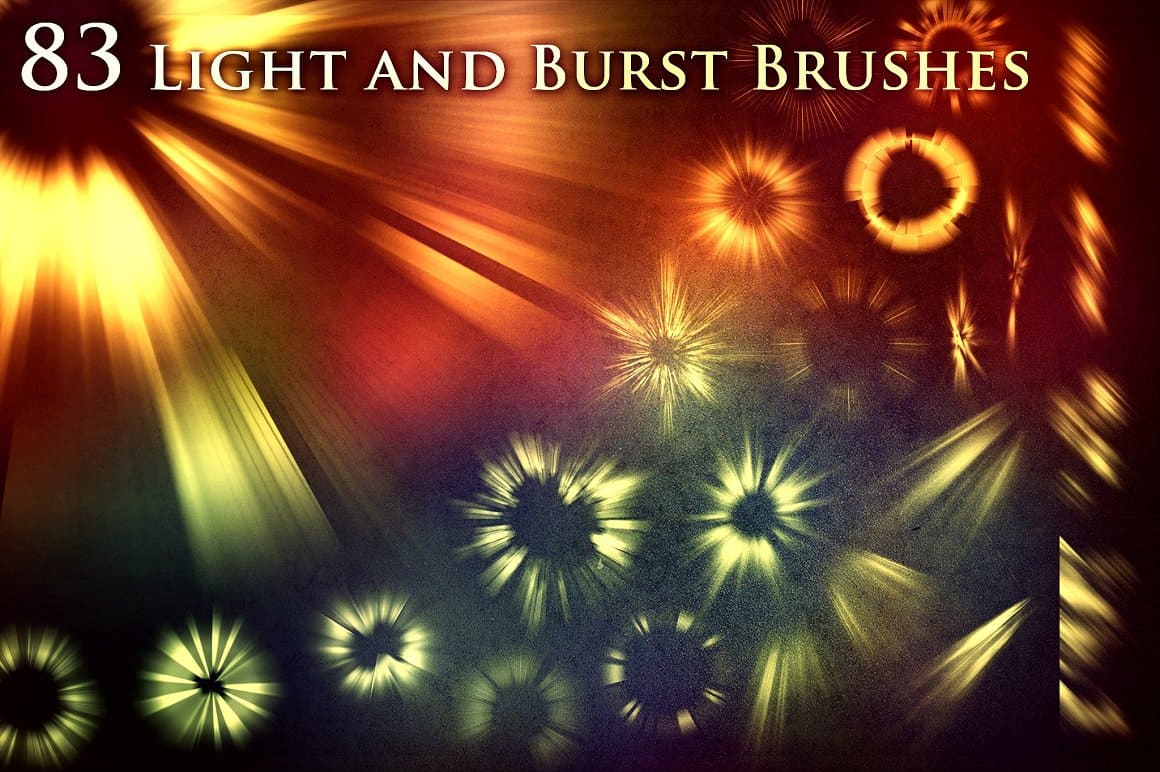 83 Light and Burst Brushes.