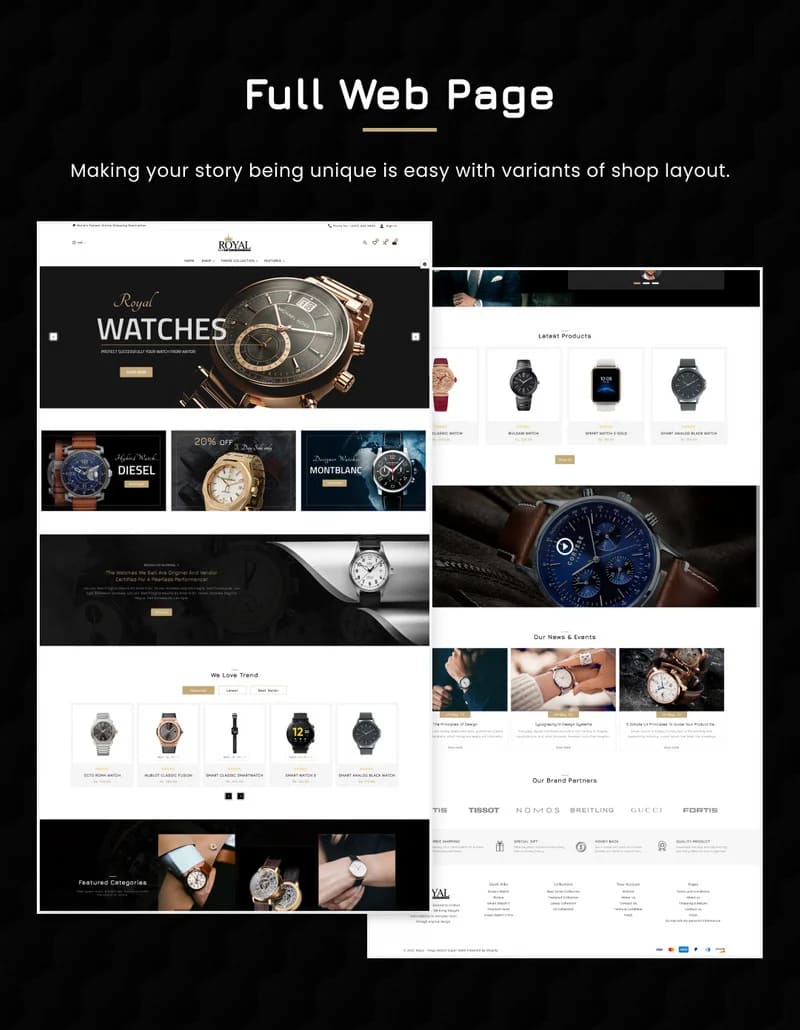 Full Web Page – Royal mega watch jewelry.