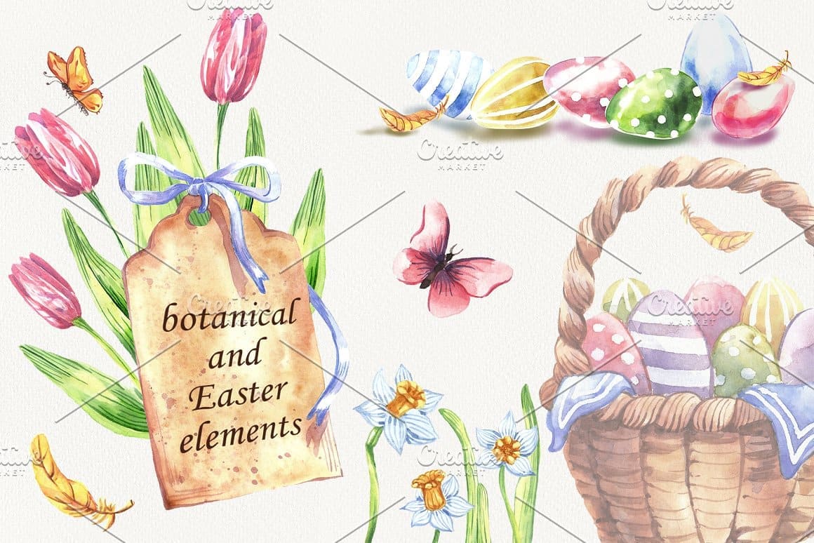 Tag "botanical and Easter elements".