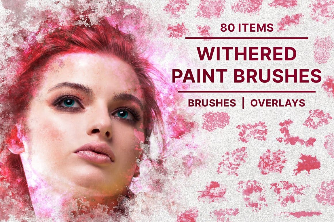 Brushes and overlays of Withered Paint Brushes.