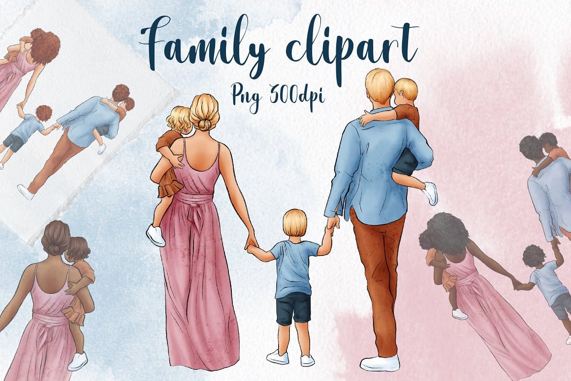 Family Clipart, Parents Clipart.