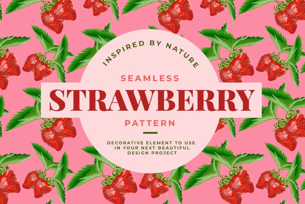 Strawberry Seamless Pattern – MasterBundles