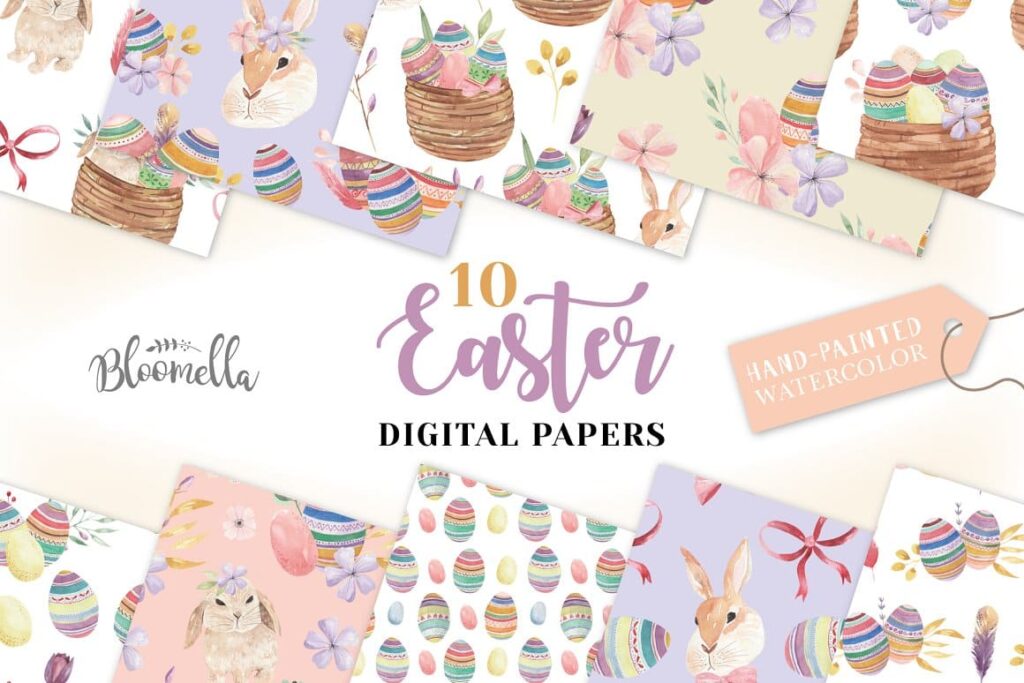 Easter Egg Seamless Patterns Spring – MasterBundles