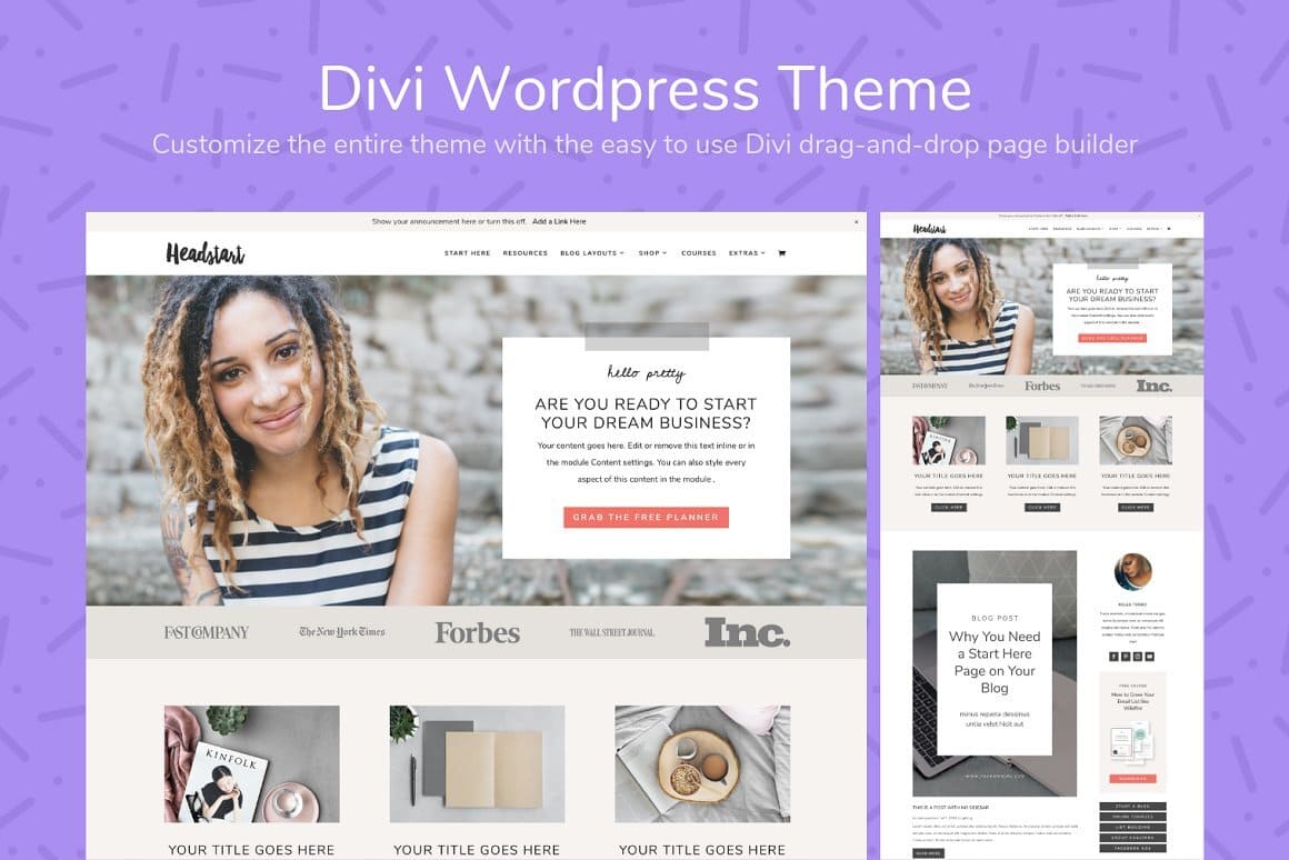 Headstart - Divi Wordpress Theme.