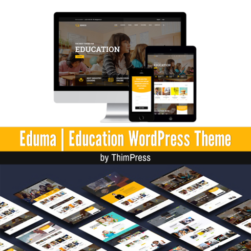 Preview eduma education wordpress theme.