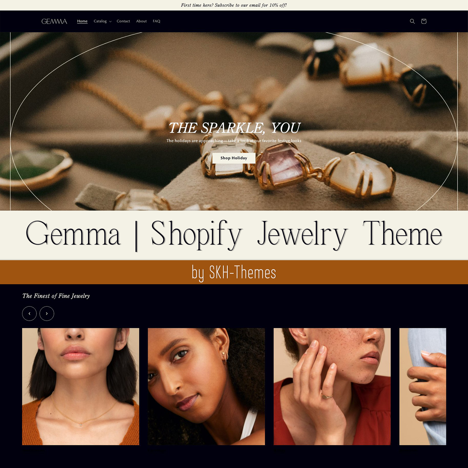 Preview gemma shopify jewelry theme.