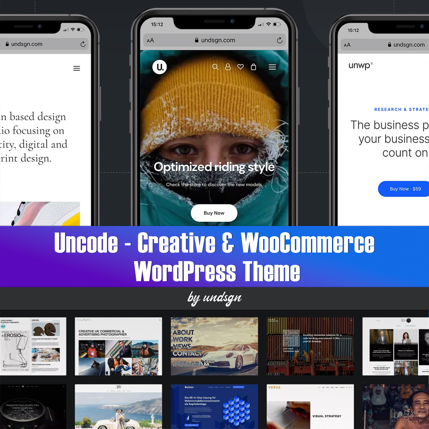 Images with uncode creative woocommerce wordpress theme.