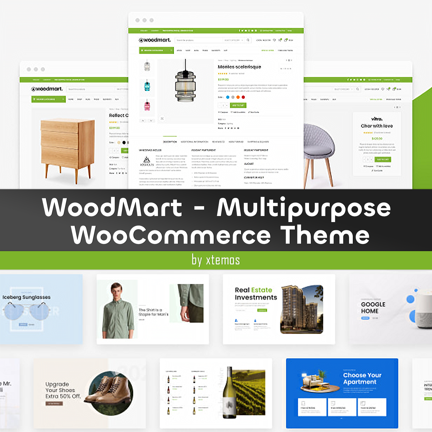 Preview woodmart multipurpose woocommerce theme.